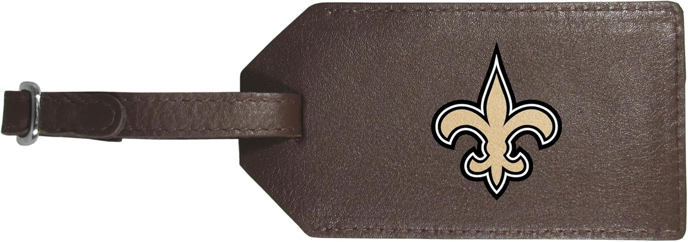 Siskiyou New Orleans Saints Leather Luggage Strap, One Size, Team Colors image number 3