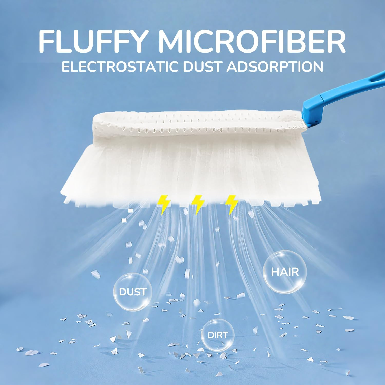 JEBBLAS Disposable Duster Refills White Replacement Head 20 Count(Suitable for Swiffer) - 1 Option From image number 2