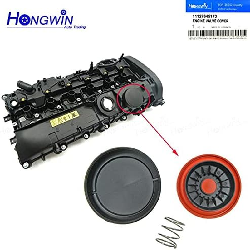 Hongwin 11127645173 New PCV Valve Cover Repair Kit Valve Cap with Membrane B58 for BMW F20 F21 F22 F23 F30 F31 F34 F32 F33 F36 G30 X3 image number 4