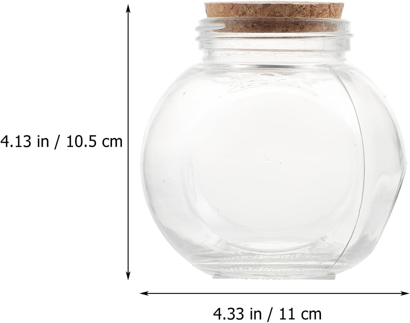 Wishing Glass Bottle Cork Diy Creative Glass Storage Jar for Home Decor and Lucky Charm Display image number 1