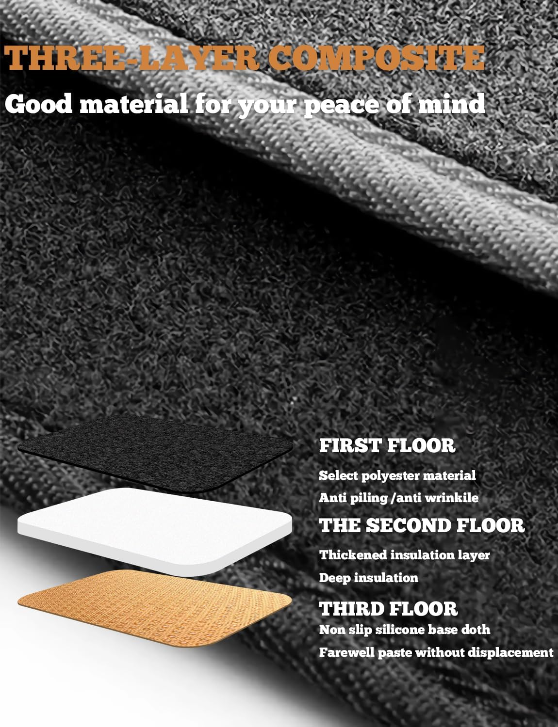 Dash Cover Mat for Jeep Grand Cherokee 2011-2019 2020 2021 Dashboard Cover Protector Interior Accessories Sunshade anti Glare Pad Mat Carpet (NOT for Jeep Cherokee & Grand Cherokee L) image number 3