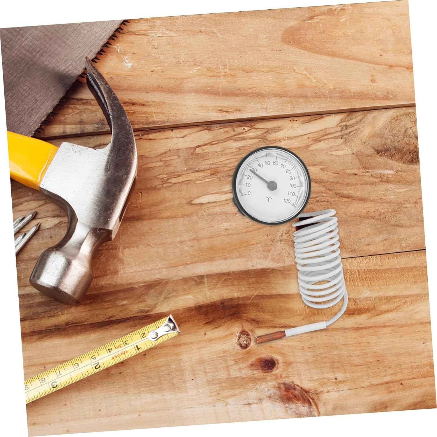 Kisangel High Precision Indoor Thermometer with Liquid Expansion Probe Portable Dial Temperature for Accurate Monitoring Lightweight and Easy to Carry for Home and Kitchen Use image number 1