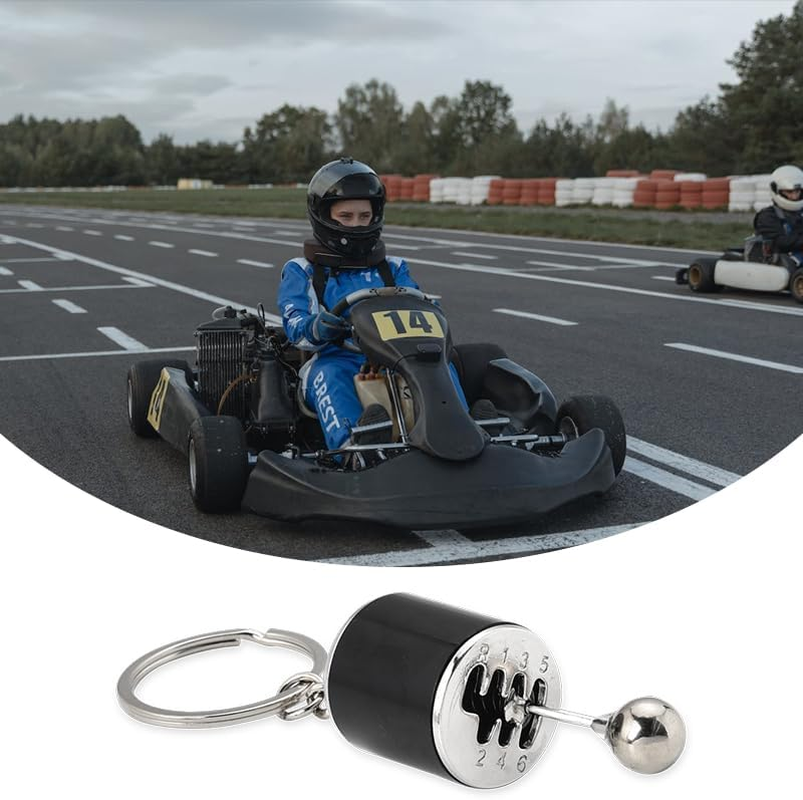 Gear Shifter Keychain Gifts for Drivers Racer Bus Truck Driver Chauffeur Mini Car Parts Accessories Gifts for Car Lovers Metal Manual 6 Speed Gearbox Transmission Key Chains for Men Car Keys