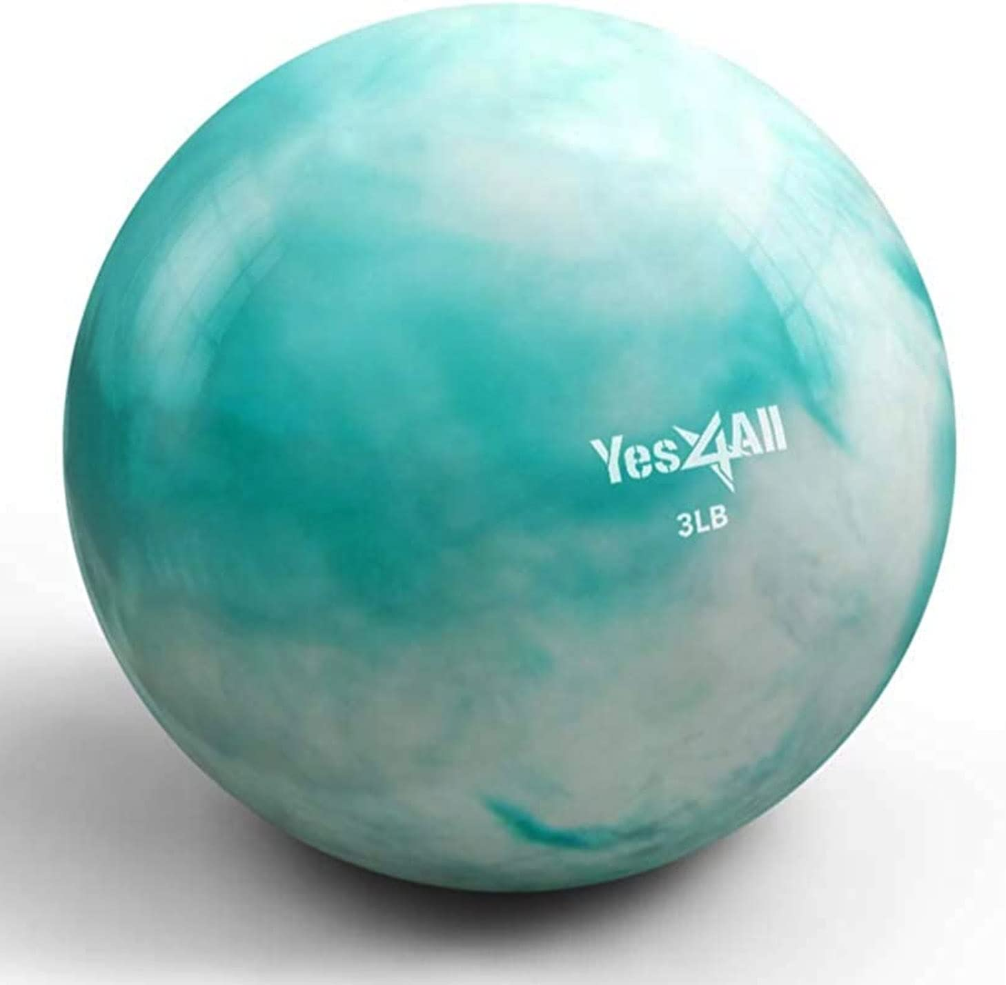 Yes4All Toning Ball, Soft Weighted Medicine Balls for Exercise and Pilates, Yoga, and Fitness, Perfect for Balance, Flexibility, Available 1Kgs to 5Kgs with Multi Colors Available