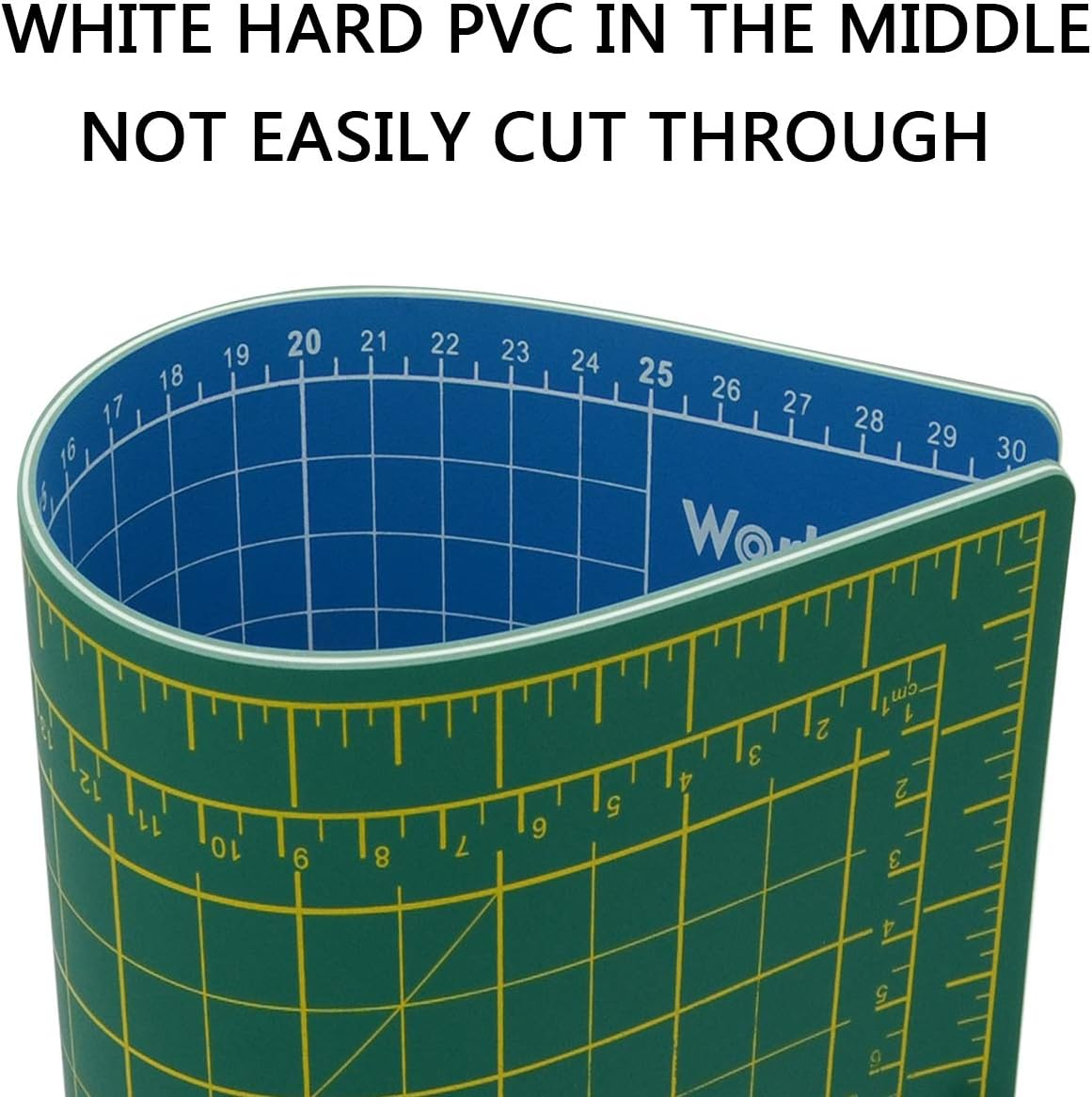 WORKLION 18'' X 24'' Large Self Healing PVC Cutting Mat, Double Sided, Gridded Rotary Cutting Board for Craft, Fabric, Quilting, Sewing, Scrapbooking - Art Project image number 1