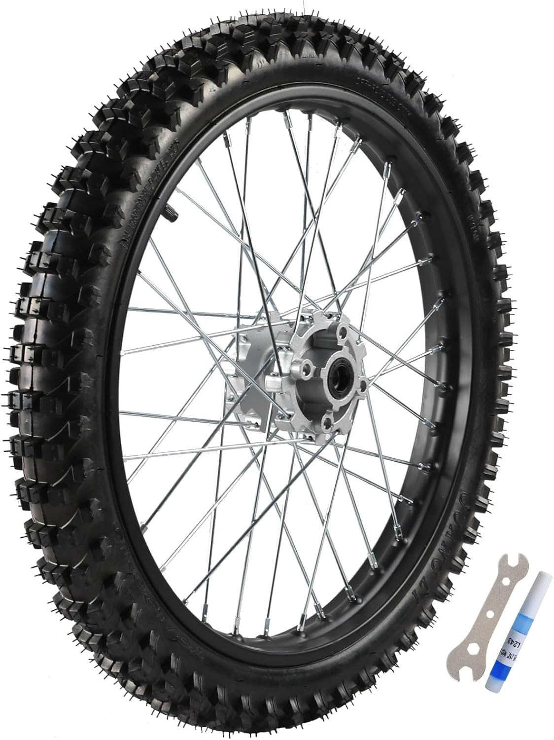 YC Yier 19" Front Wheel 70/100-19 Tire Rim + Brake Assembly for Dirt Pit Bike Motocross Offroad Taotao Apollo SSR Thumpstar 125Cc 150Cc 200Cc 250Cc image number 2