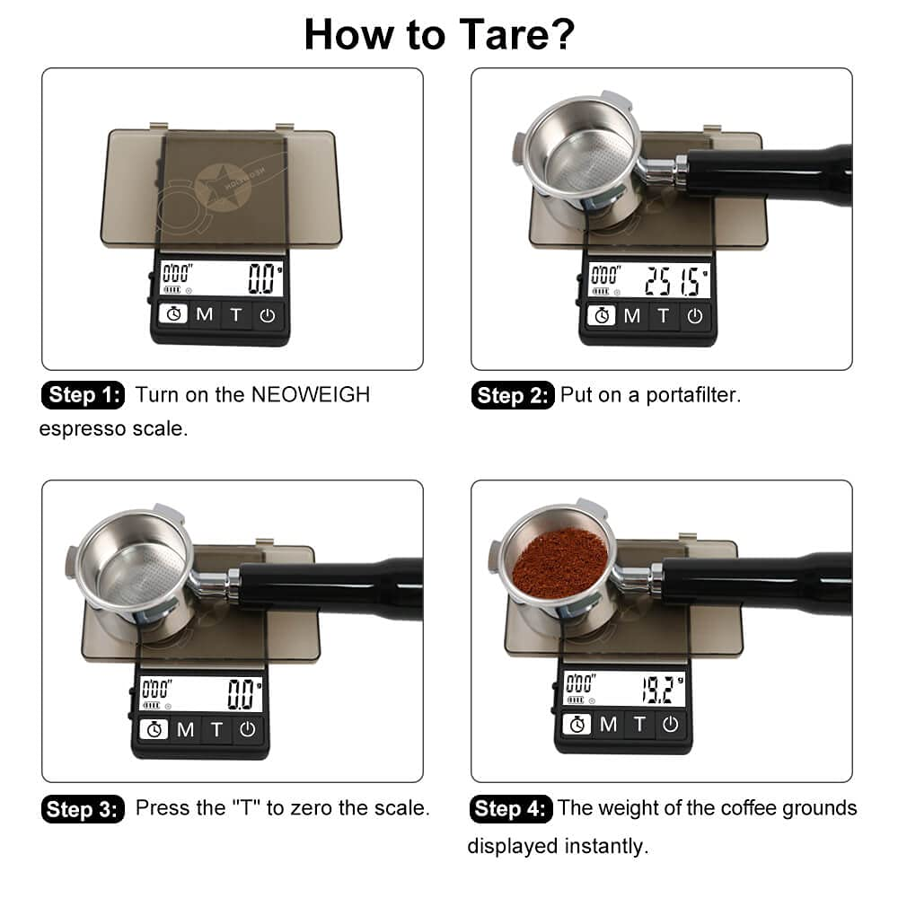 (Latest Version) Espresso Scale with Independent Timer 1000G X 0.1G, Coffee Brewing Scale for Drip Tray & Portafilter, Coffee Scale Espresso W/Silicone Mat, Large Backlit Display (Battery Included) image number 4