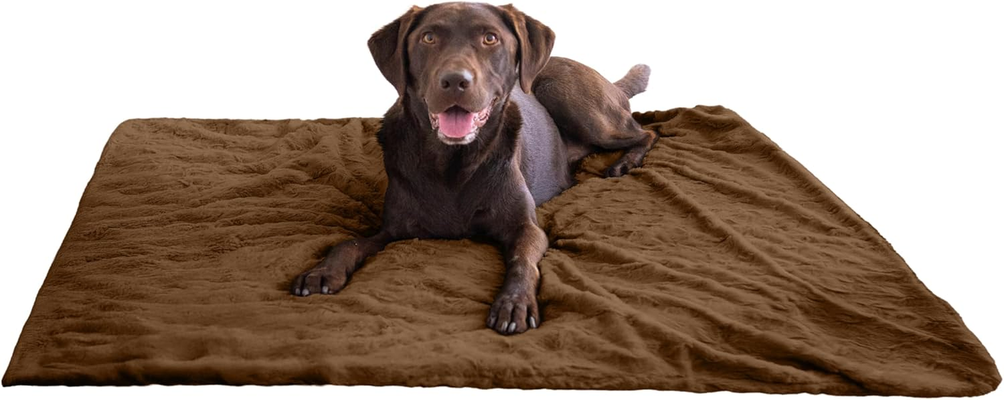 Best Friends by Sheri Calming Shag Fur Pet Throw Blanket, Taupe, 40"X50"