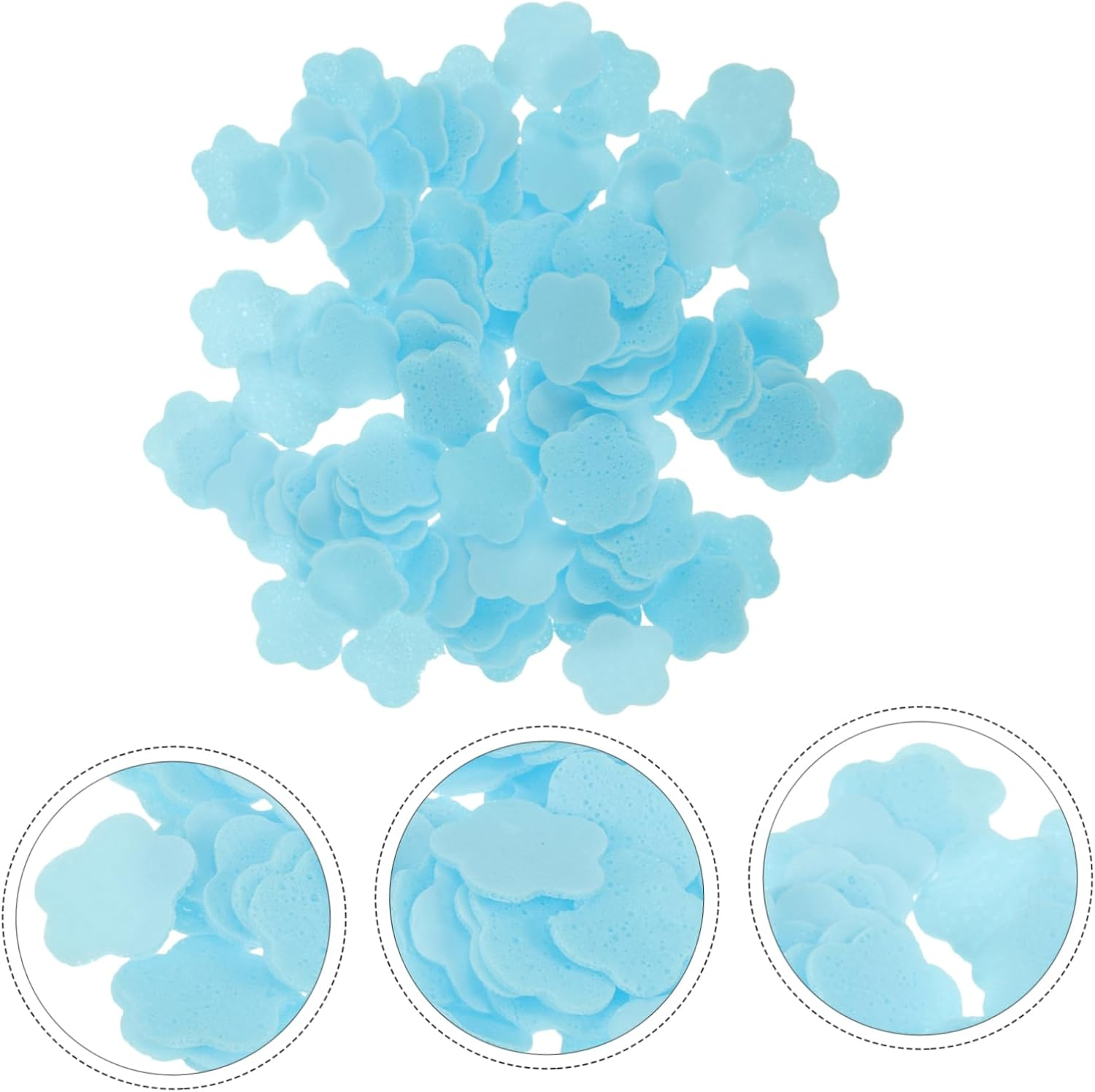 Bestonzon Portable Soap Sheets for Travel and Camping Small Blue Milk Scented Antibacterial Soap Pieces Disposable Mini Hand Washing Student and Boys and Girls Hygiene image number 1