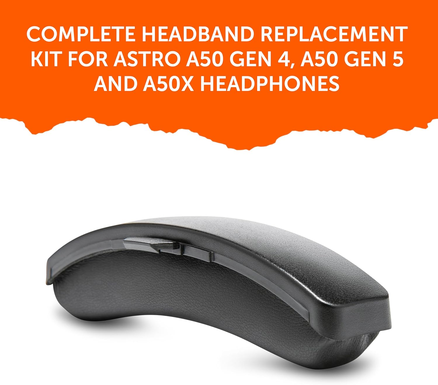 WC Mod Kit A50 - Cooling Gel Earpads + Headband Replacement for Astro A50 Gen 4, Gen 5 & A50X by Wicked Cushions | Enhanced Comfort, Cooling & Durability | Black