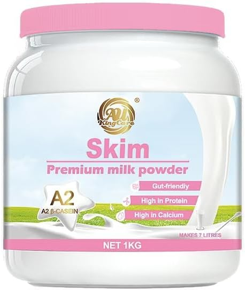 A2 &Beta;-Casein Skim Cream Premium Milk Powder 1KG - A2 &Beta;-Casein Protein, Low Fat, Easy to Digest, High-Protein & High-Calcium