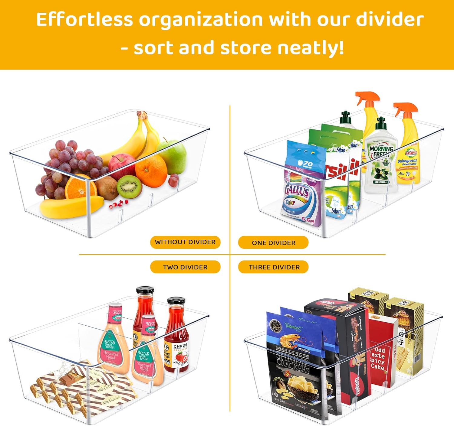 Gominimo - Pantry Organizer, Snack Organizer, Pantry Organization, Pantry Organizers and Storage, Snack Organizer Pantry, the Home Edit Storage Containers, Snack Holder, Chip Organizer Pantry image number 4