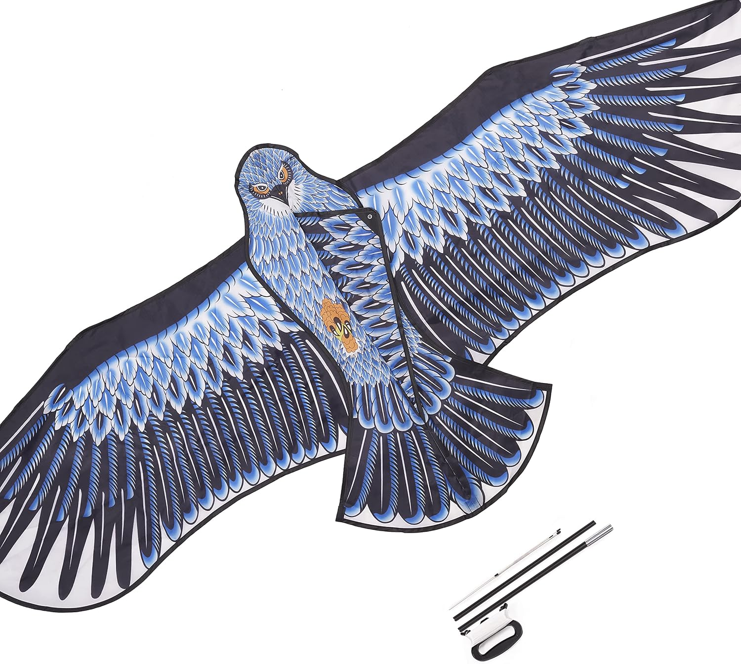 The Twiddlers - Large Eagle Bird Kite for Kids & Adults for Outdoor Beach Park Flying Toy Game - 82X185Cm image number 2