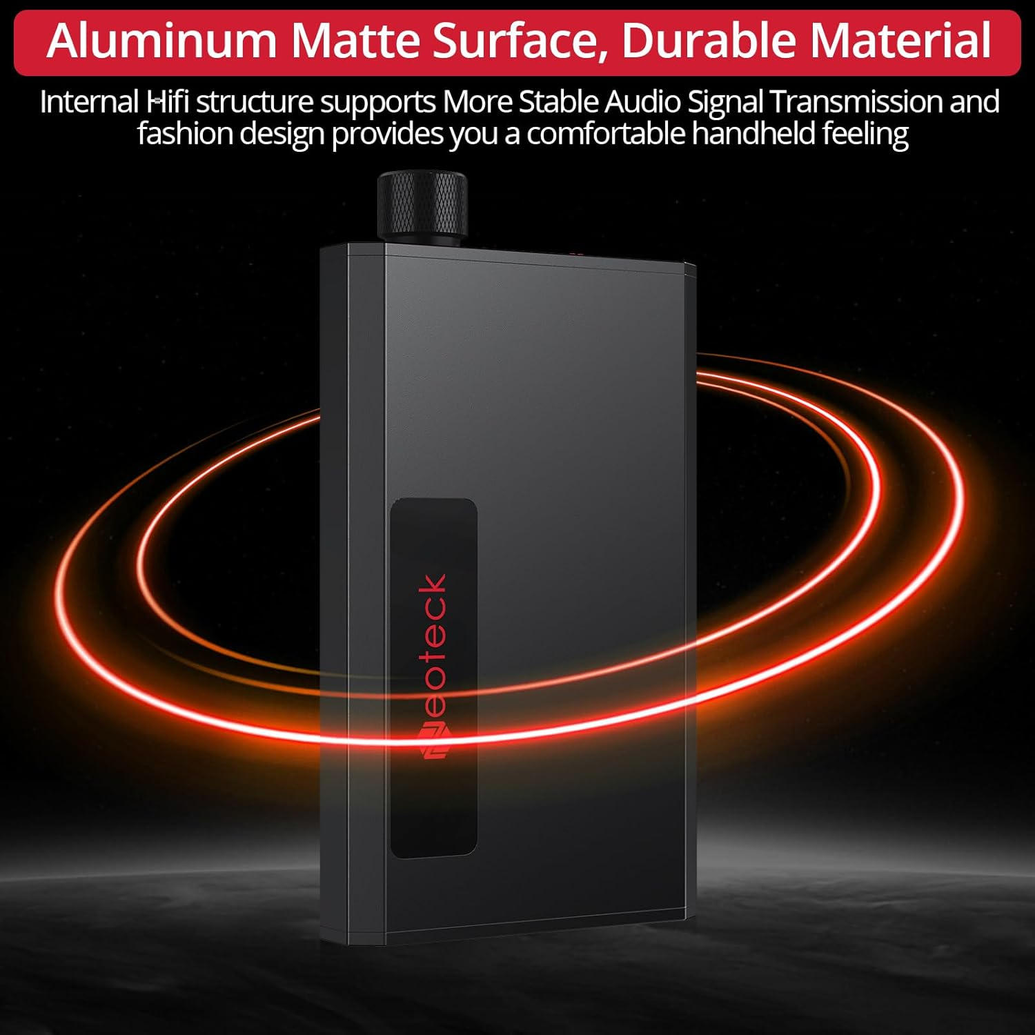 Neoteck 16-300&Omega; Headphone Amplifier Bass Adjustment+ Bluetooth 5.1 Headphone Amplifier Interface 3.5 Mm Portable Type C Extended Battery Life Compatible PC Smartphone Music Player Audio Video Player image number 3