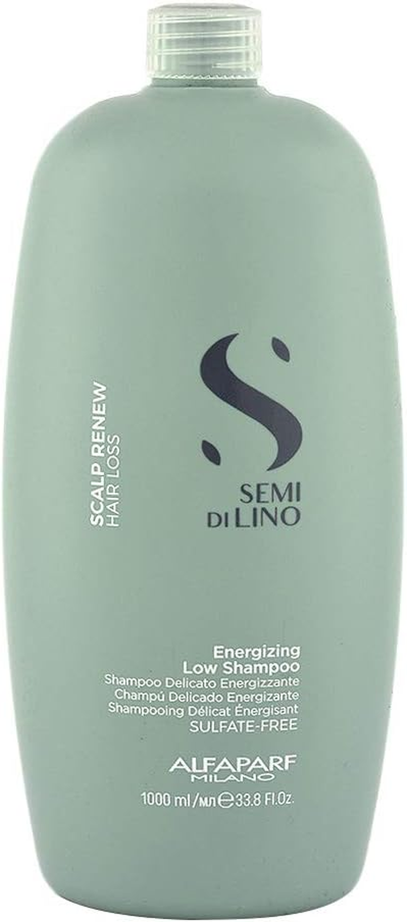 Alfaparf Milano Semi Di Lino Scalp Renew Energizing Low Shampoo, 1 L,8022297095844