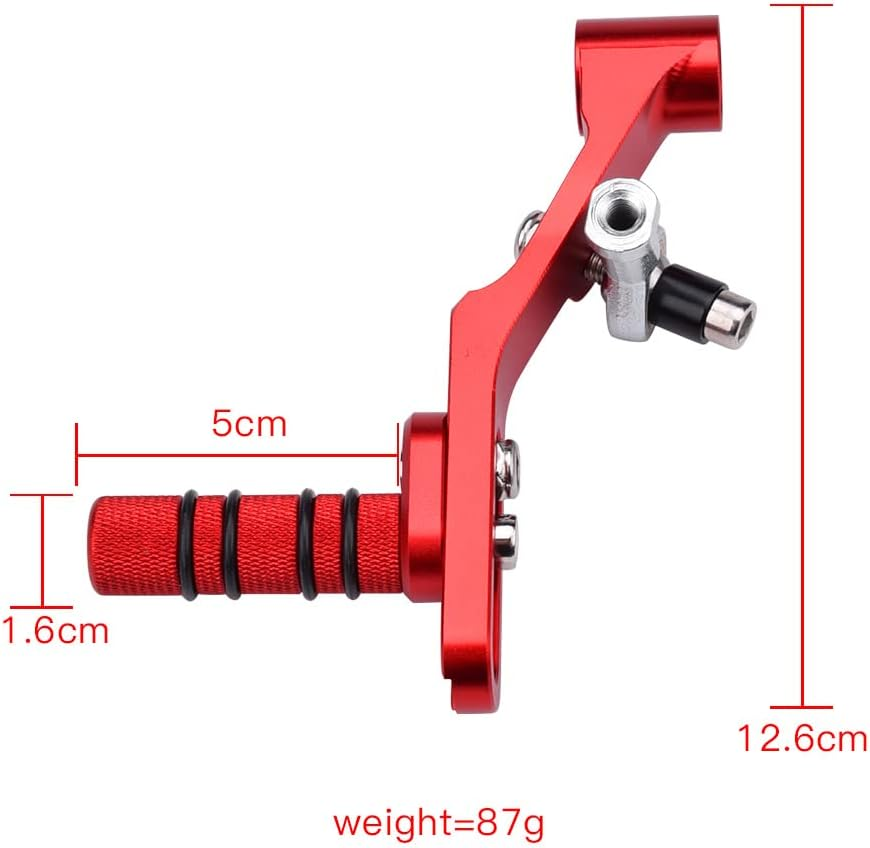 Motorbike Accessories Shifter Pedal Toe Pegs Left Gear Shift Lever Compatible with Honda CB500X CBR500R CB500F CBR400R CB400X CB400F NX400 NX500 (Red) image number 5