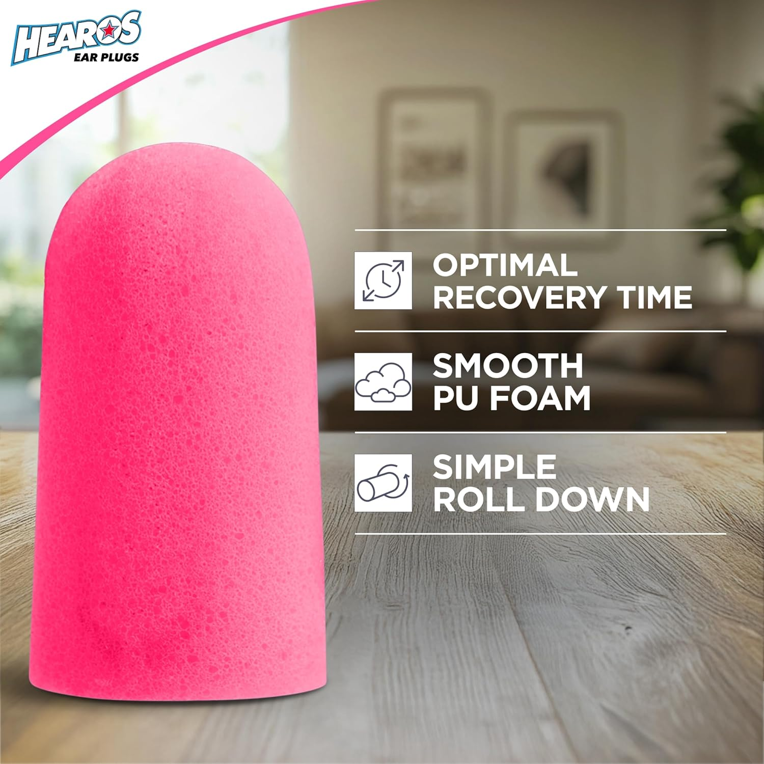 HEAROS Sleep Pretty in Pink Ear Plugs for Sleeping image number 5