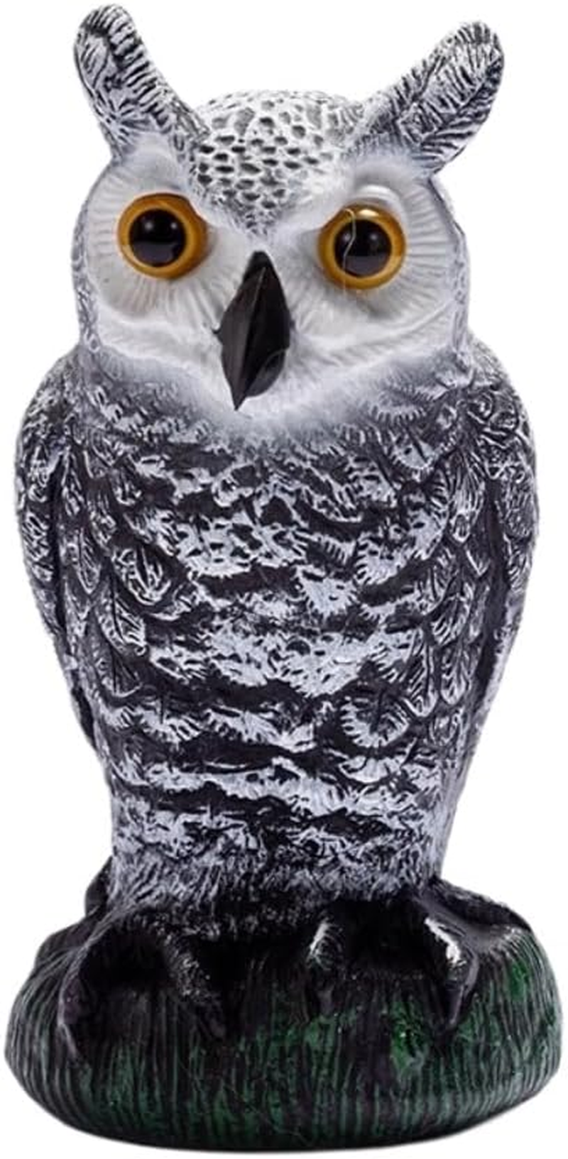 Poemtian Owl Scarecrow,Fake Owl Scarecrows to Scare Birds Away,Owl Statue for Keep Plants, Trees, and Flowers Safe from Invading Vermin image number 1