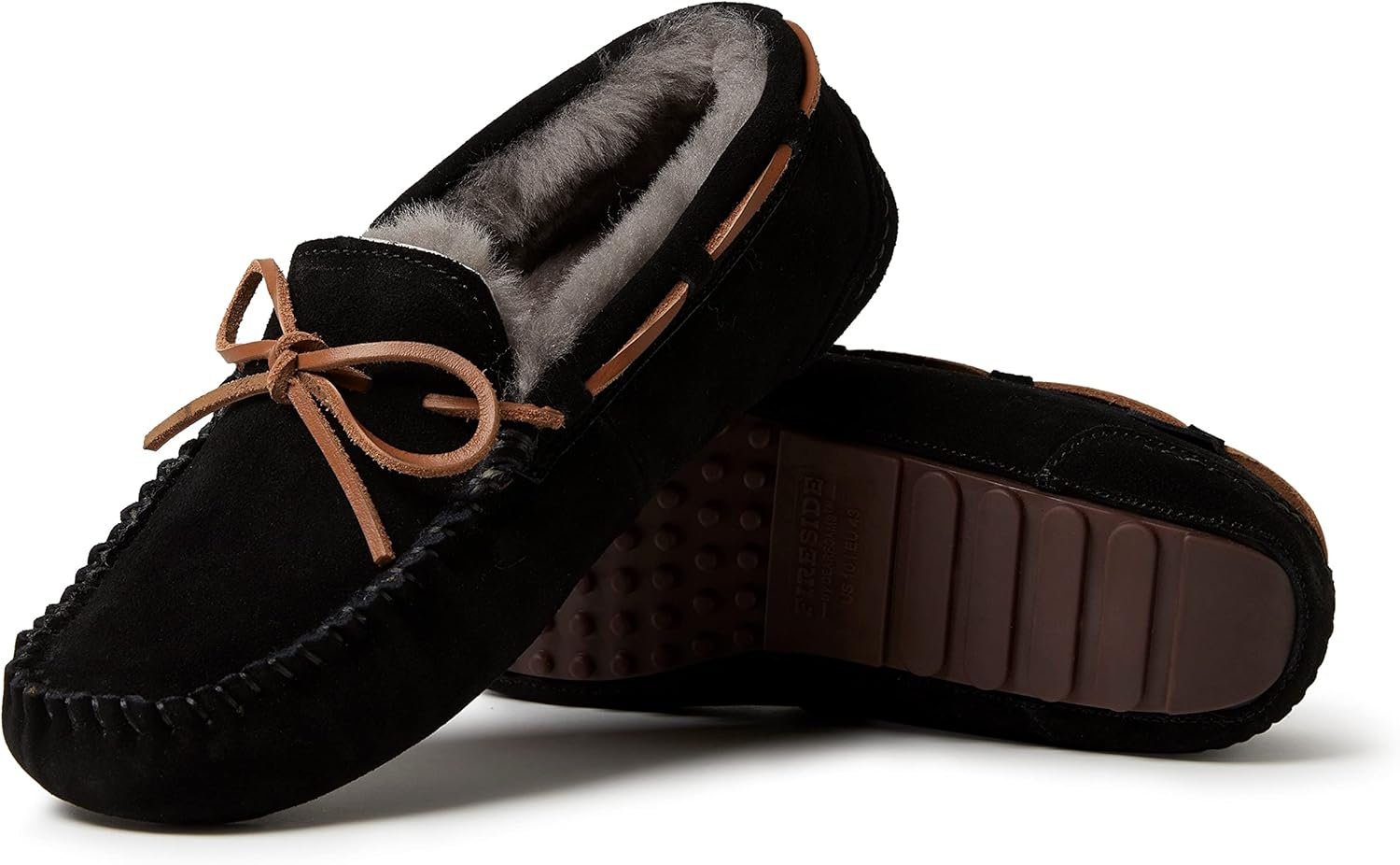 Fireside by Dearfoams Men'S Moccasin Slipper