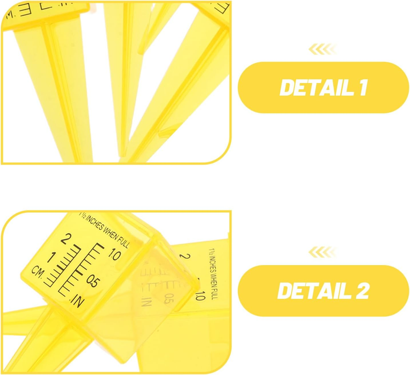 15Pcs Rain Water Gauge: Rainfall Measuring Device for Lawn Garden 1.5-Inch Rain Gauge Sprinkler Measure Meter for Outdoor Garden image number 5