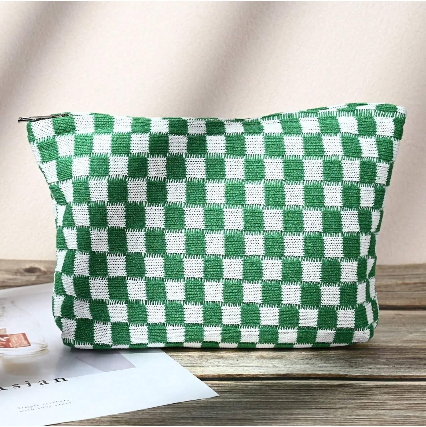 Make up Bag, Green, Fashion image number 5