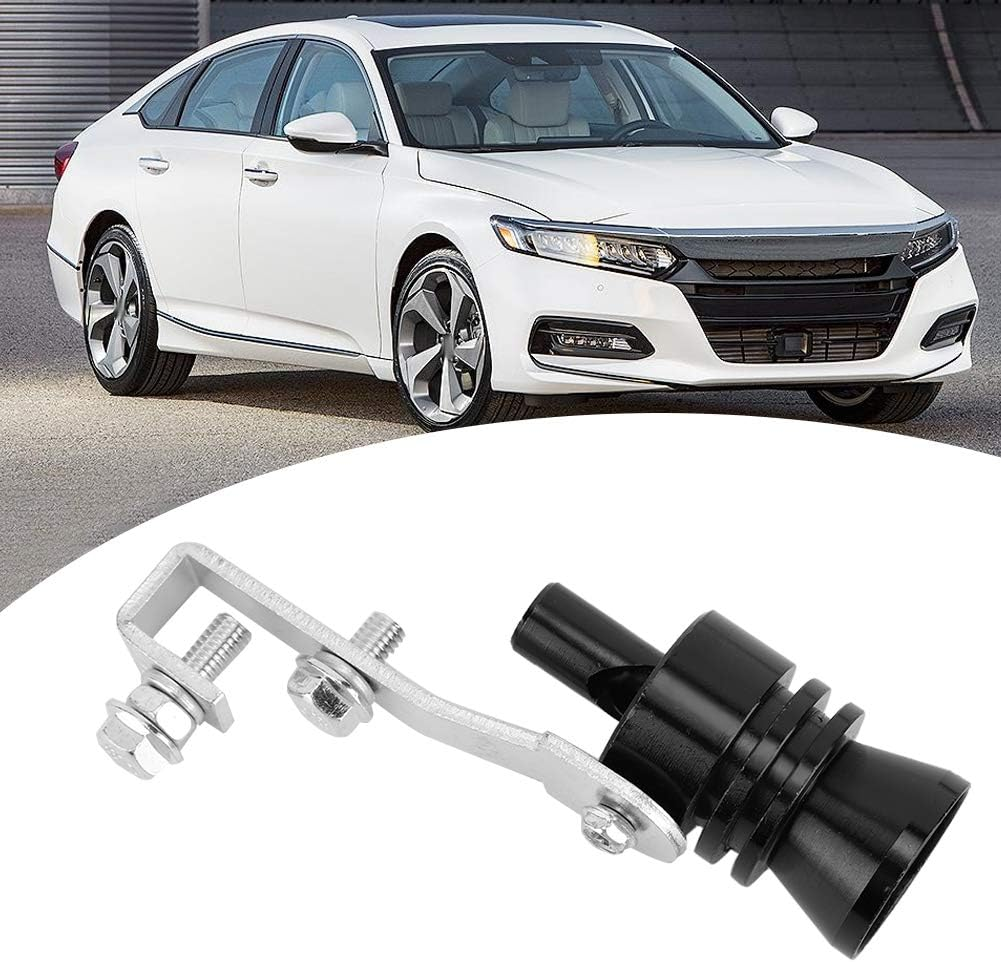 Turbo Sound Whistle Muffler, Black Turbo Sound Whistle Muffler Exhaust Pipe Simulator Whistle Fit for ILX Base Sedan 4-Door 2.4L 2354CC L4 GAS DOHC Aspirated image number 2