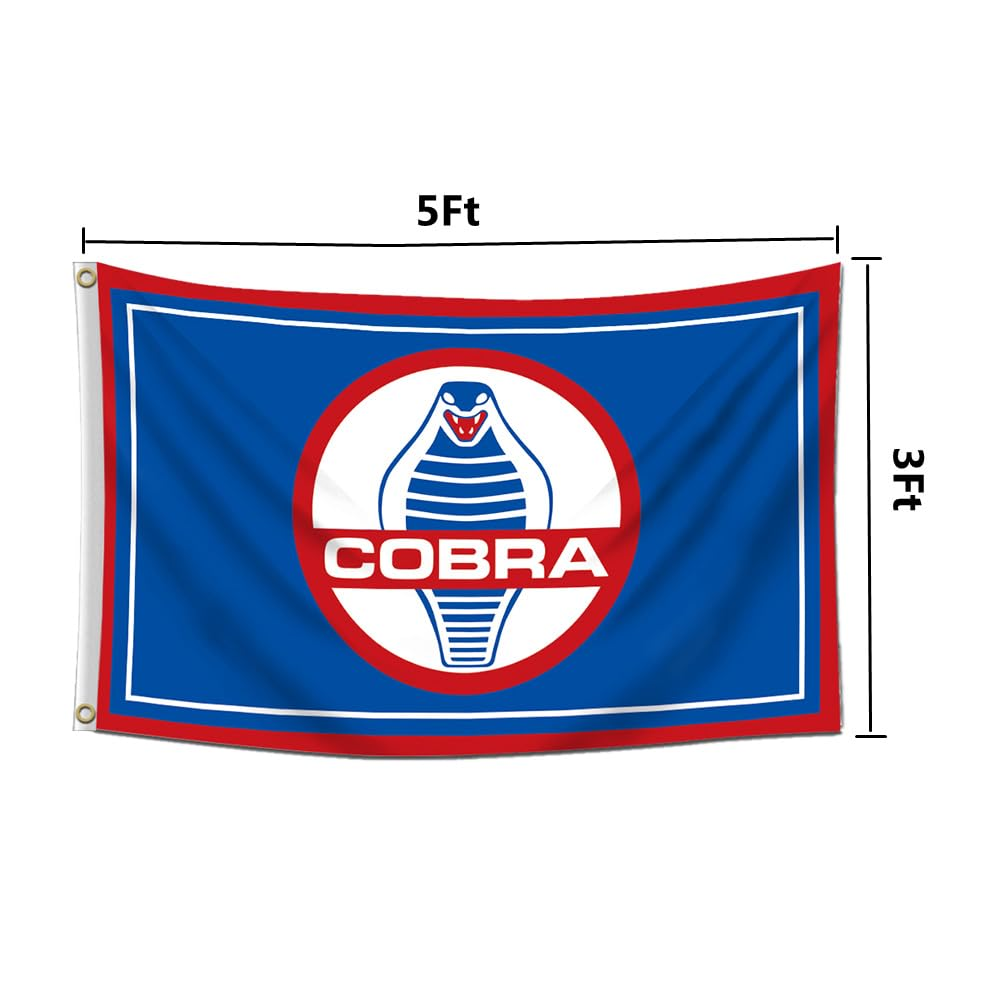 Car Racing Flag Banner Compatible with Shelby Cobra 3X5Ft Flags for Garage Room Man image number 4