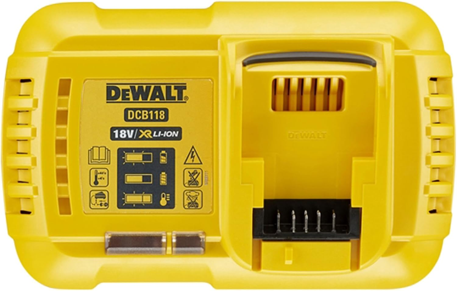DEWALT DCB118 XR Flexvolt Fast Charger - Yellow/Black image number 3