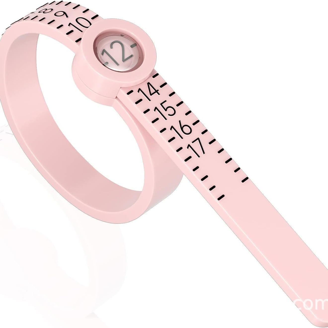 Ring Sizer 1-17 Measuring Tool with Magnified Glass, Reusable Finger Size Gauge Jewelry Sizing Tool USA Rings Size