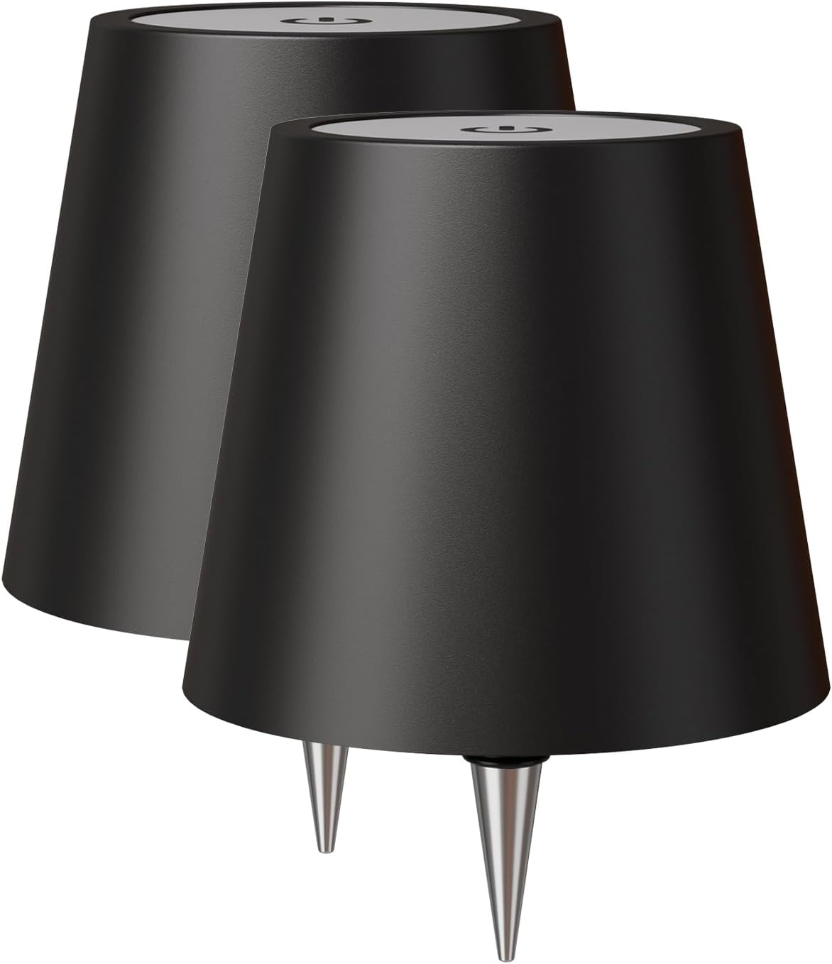 Nulmvic 2 Pack Wireless Bottle Lamp Shade - Portable LED Wine Bottle Lamp with Stopper, 3 Color Stepless Dimming Rechargeable Touch Wine Bottle Lights for Any Liquor Bottle Bars Restaurants-White