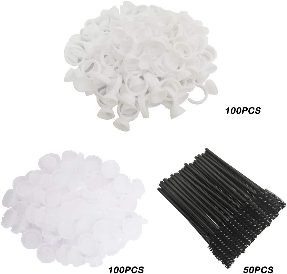 Eyelash Extension Tool Set,Sonku Eyelash Extension Kit Precision Tweezers,Cup Rings,Extension Holders,Eyelash Brushes,Non-Woven Fabric Tapes image number 6