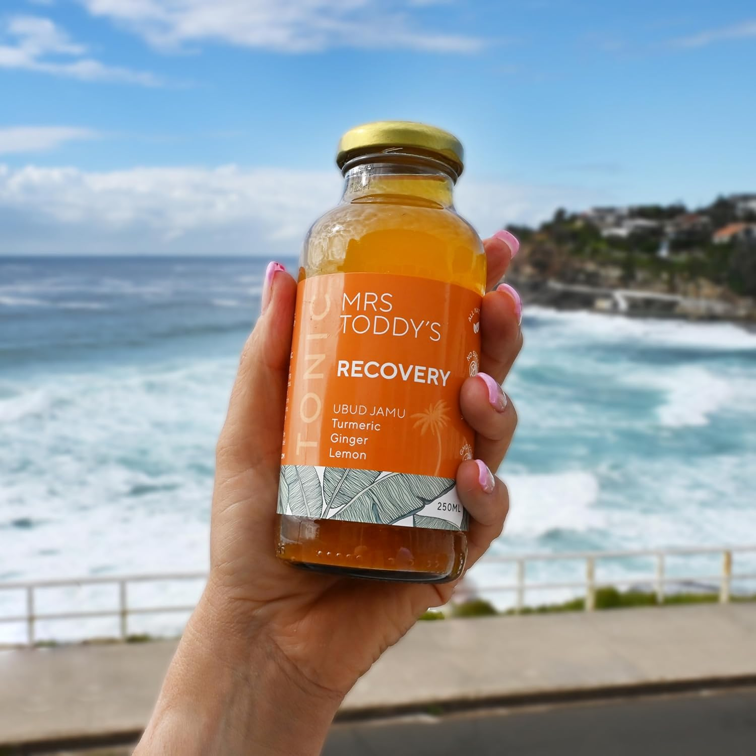 Mrs Toddy&rsquo;S Recovery Tonic &ndash; 250Ml Still Daily Wellness Tonic | Turmeric, Ginger, Galangal, Lemongrass & Cinnamon | Plant-Based Health Drink | Vegan, Low Sugar, No Preservatives | Australian Made image number 3
