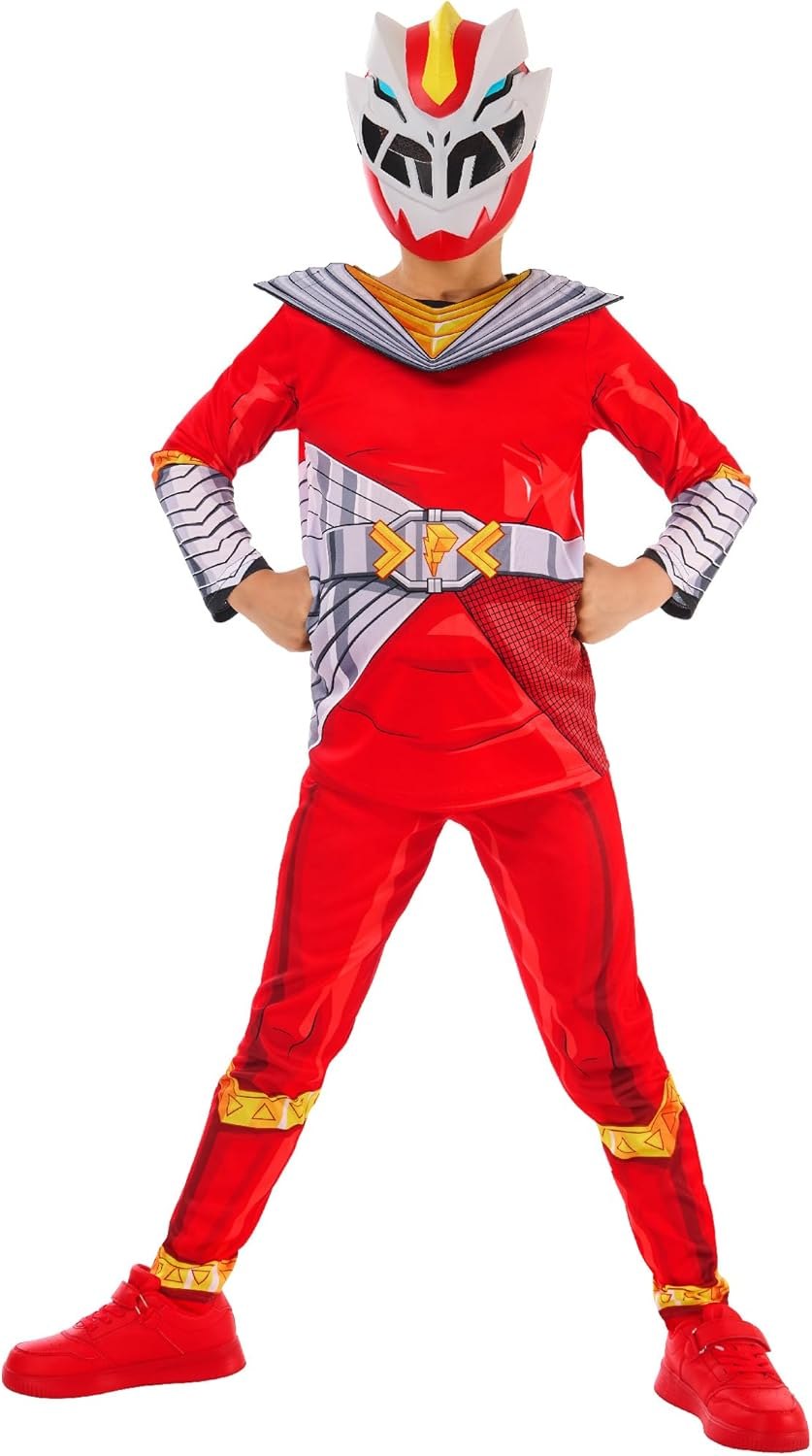 Red Ranger Cosmic Fury Costume for Kids - Power Rangers - Small (7-8 Yrs) image number 4