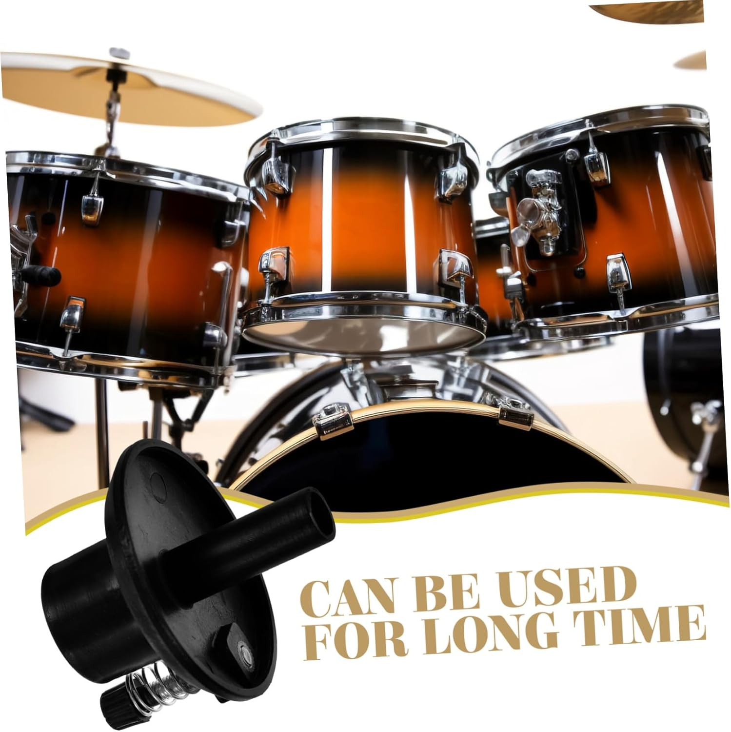 Hi-Hat Cymbal Stand Holder Plastic Base and Felt Pad Drum Set Part Jazz Drum Cymbal Support Accessory for Hi Hat Stand image number 5