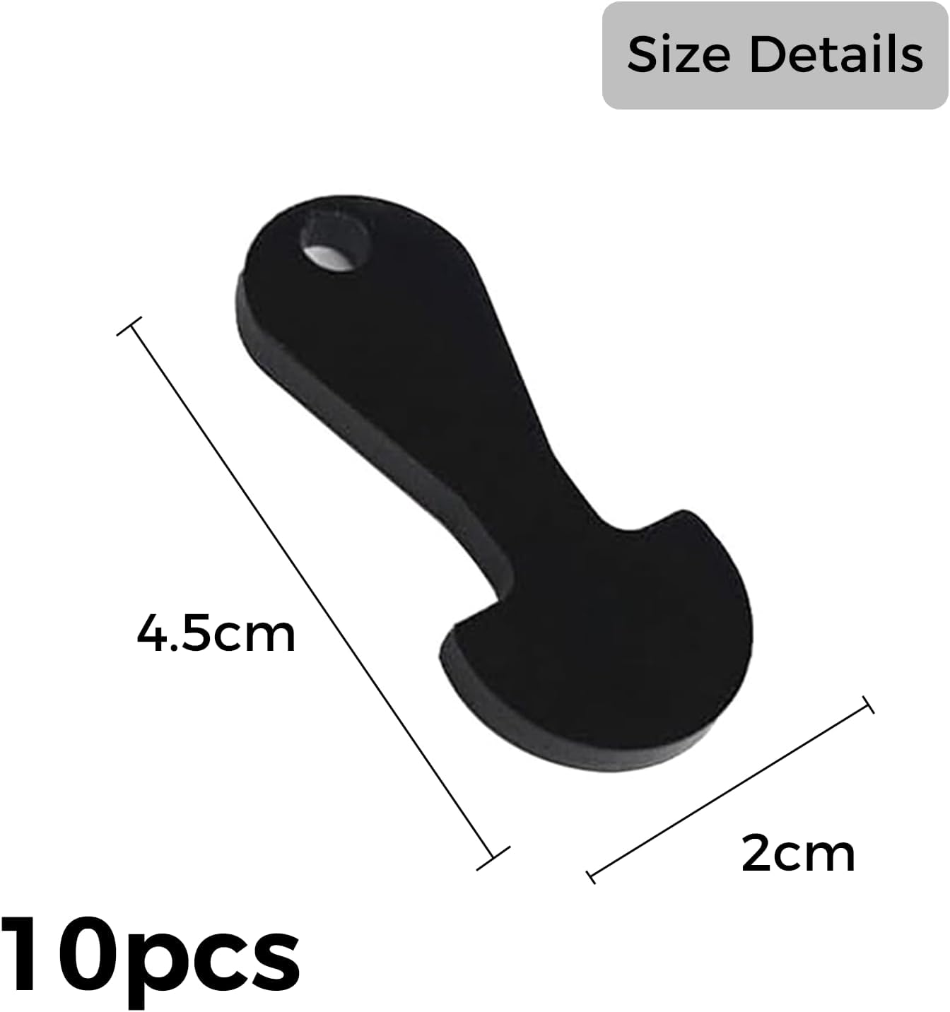 10 Pcs Black Portable Shopping Trolley Tokens Master Key，Key Unlocker for Grocery Shopping Carts