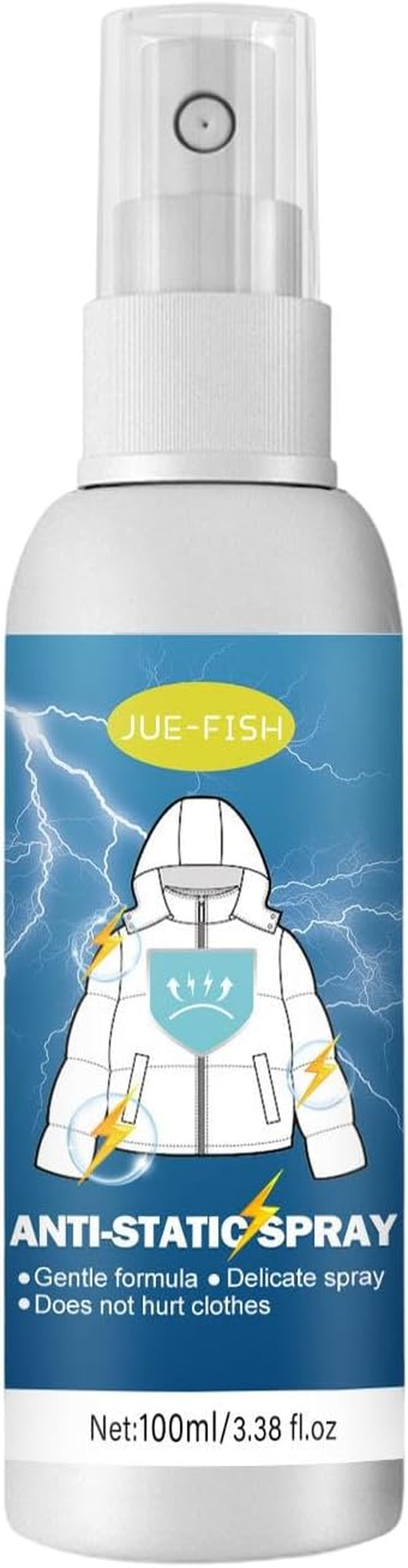 Folpus anti Static Spray Wrinkle Release Eliminates Odors Multipurpose Clothing Static Remover Spray Static Remover for Blouses Lingerie image number 4