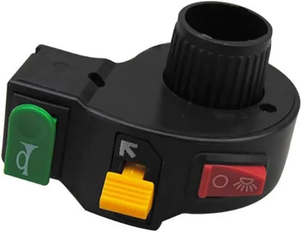 Motorcycle Handlebar Switch for 22Mm Dia Handlebars Motorbike 3 In1 Motorcycle Switch Electric Bike Scooter ATV Quad Light Turn Signal Horn On/Off Button