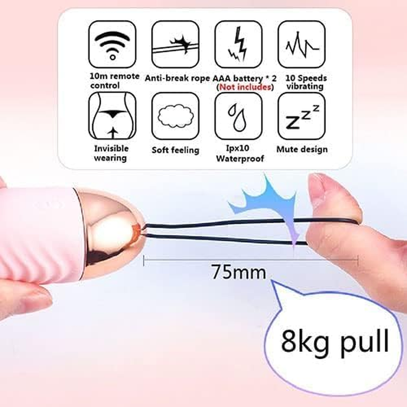 Travel Pocket Personal Bullet Tool Powerful Massage Rod Portable Soft Stick Massage Ball for Women Pleasure, Quiet 10 Modes Waterproof Electric Handheld Bullet Tool for Foot Body Relax (Blue) image number 5