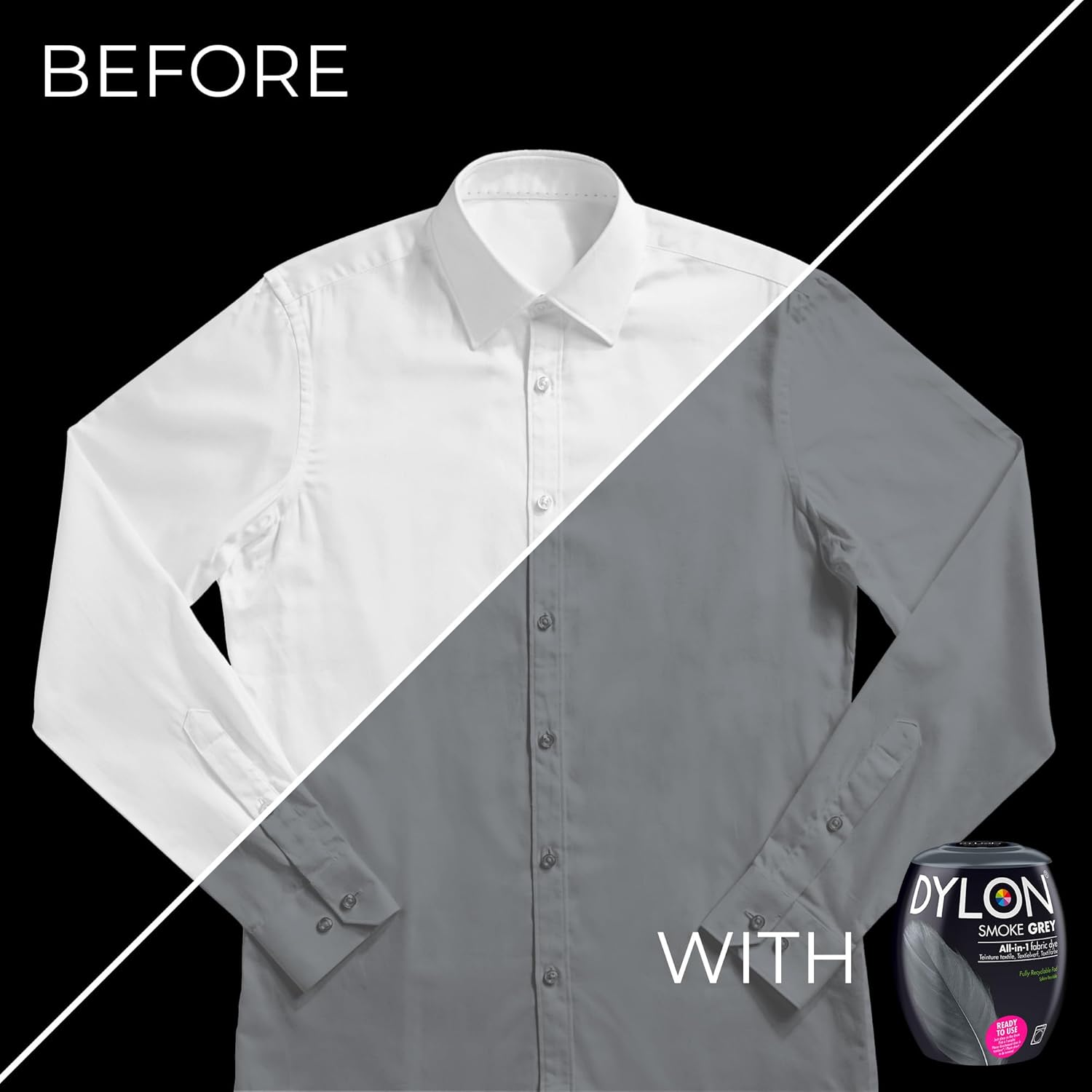 Dylon Machine Dye Pod - Smoke Grey, 350G image number 2