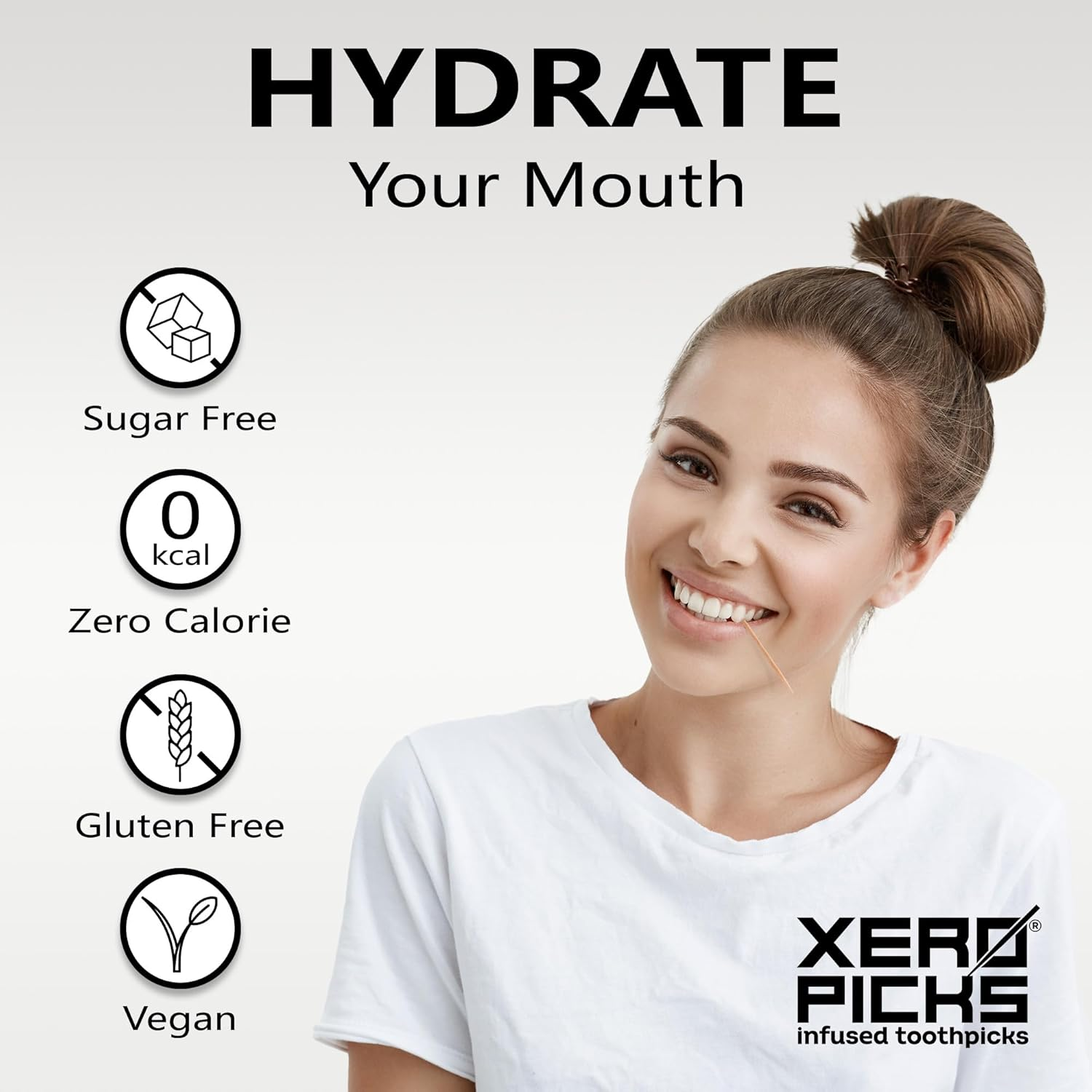 Xero Picks Dry Mouth - Infused Flavored Toothpicks for Long Lasting Fresh Breath & Dry Mouth Prevention (5 Pack - Mints Variety)