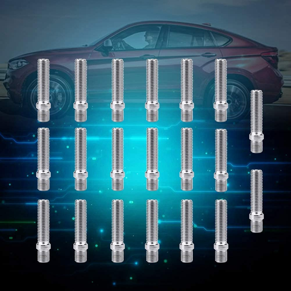 Extended Wheel Stud, 20Pcs 50Mm Extended Wheels Stud Conversion 12X1.5 to 12X1.5 Screw Adapter Fit for 1998-2008 image number 5