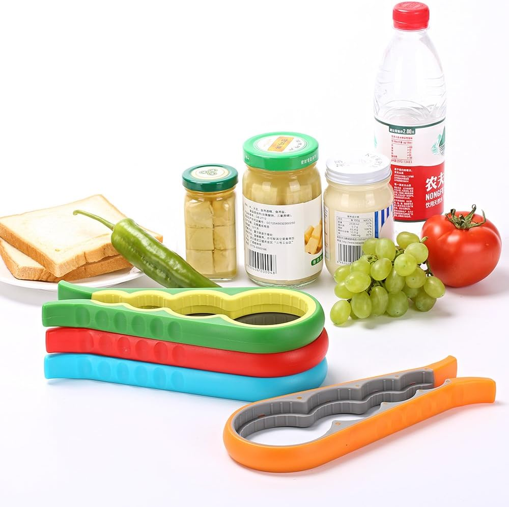 Jar Opener Get Lids off Easily for Seniors, People Suffering from Arthritis and Anyone with Low Strength, Non-Slip Heavy-Duty Can Jar Bottle Opener (Green) image number 5