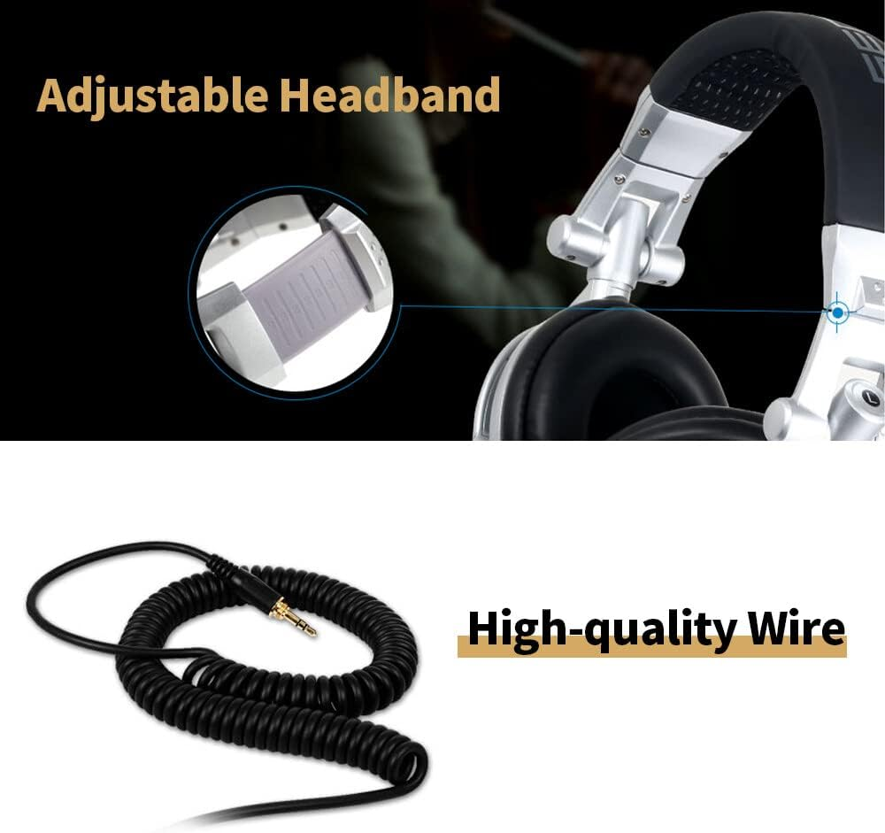 ST-80 Wired Stereo Headset Ergonomic Recording DJ Studio Monitor Headphone with 3.5Mm Plug 50Mm Driver Unit image number 2