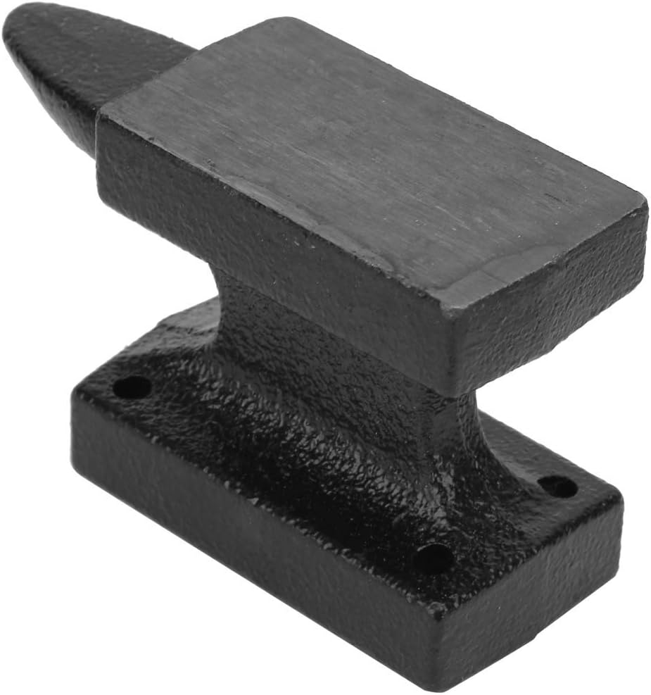 Cast Iron Anvil,Portable Blacksmith Anvil,Stable Workbench Anvil,Iron Horn Anvil Bench,High Hardness,Extra Large Feet,Secure Placement,For Flattening,Forming,Milled,Polished A image number 6