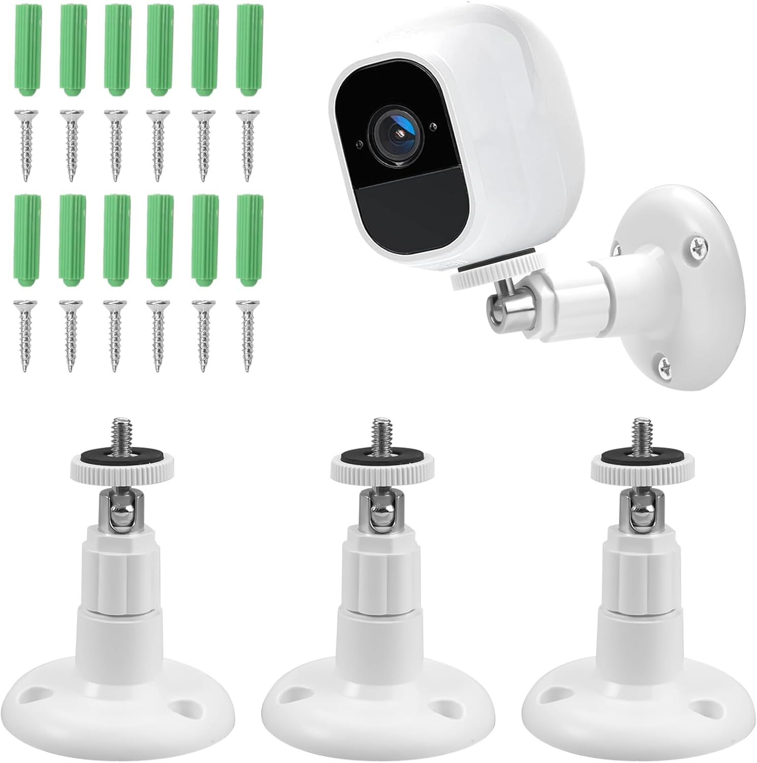 Adjustment Wall Mount Compatible with Ring Stick up Camera Ring Camera Holder Outdoor 360&deg; Adjustable Security Camera Wall Mount Ring Cam Camera Wall Mount for Arlo Arlo Pro Cam System image number 3