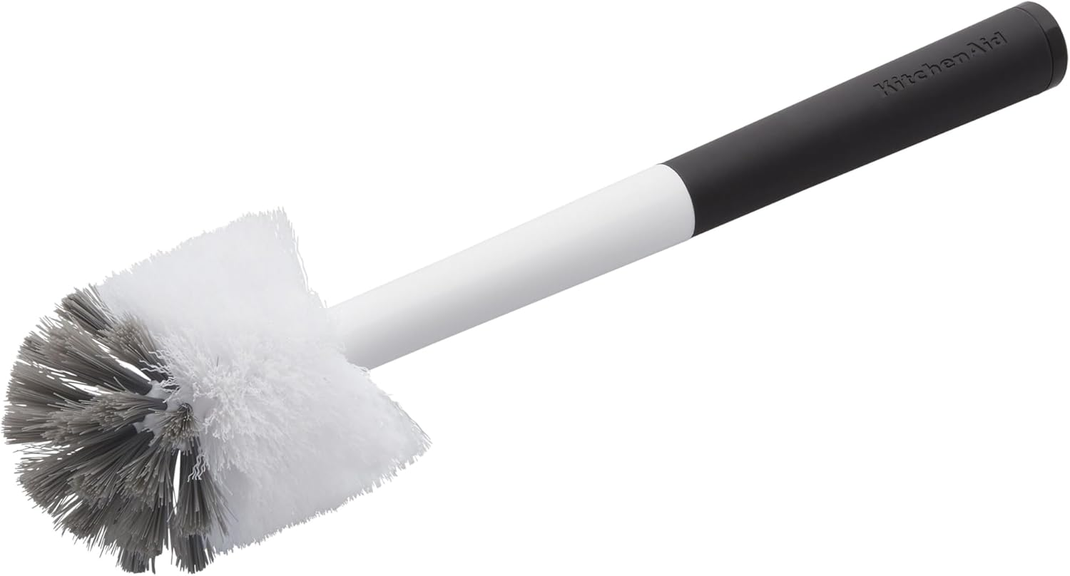 Kitchenaid Soap Dispensing Sink Brush with Easy to Fill Handle, Nylon Bristles for Tough Cleaning, Comfort Grip Handle for Non Slip Grip, Black image number 6