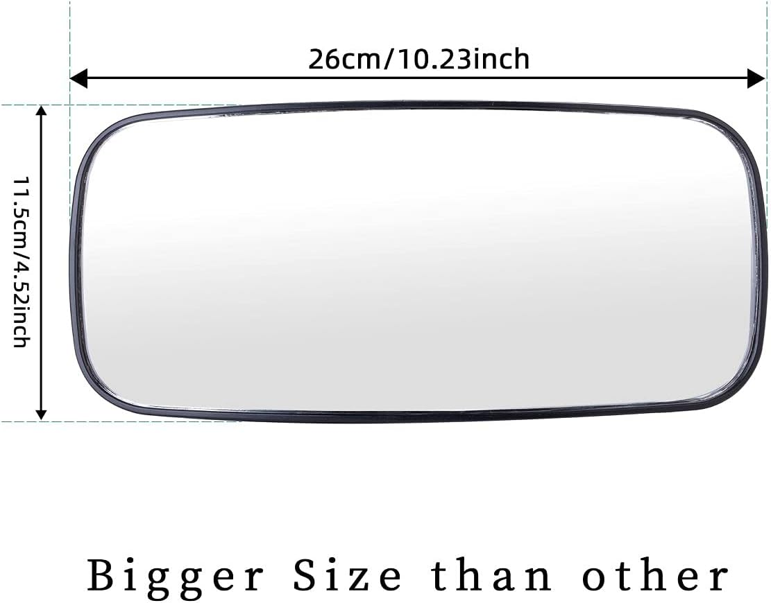 Dicater Center Rear View Mirror Compatible with Polaris Ranger 500 570 900 XP 1000 Xp/Crew 2017-2021 High Definition Convex Rearview Mirrors