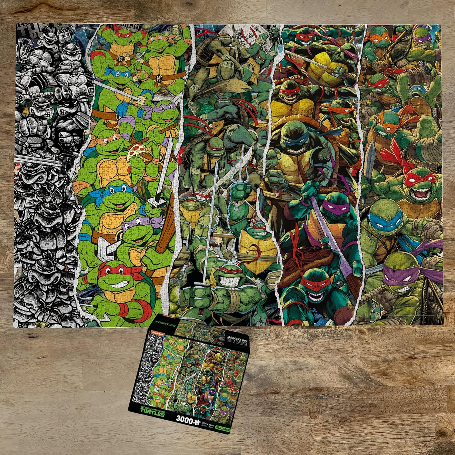 AQUARIUS TMNT Timeline 3000Pc Puzzle (3000 Piece Jigsaw Puzzle) - Glare Free - Precision Fit - Officially Licensed Teenage Mutant Ninja Turtles Merchandise & Collectibles - 42X35 Inches image number 2