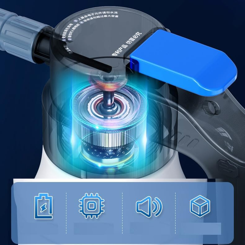 Electric Foam Sprayer with USB Charge, 1.5L Pressurized Sprayer for Home, Garden and Car Beauty and Cleaning image number 3