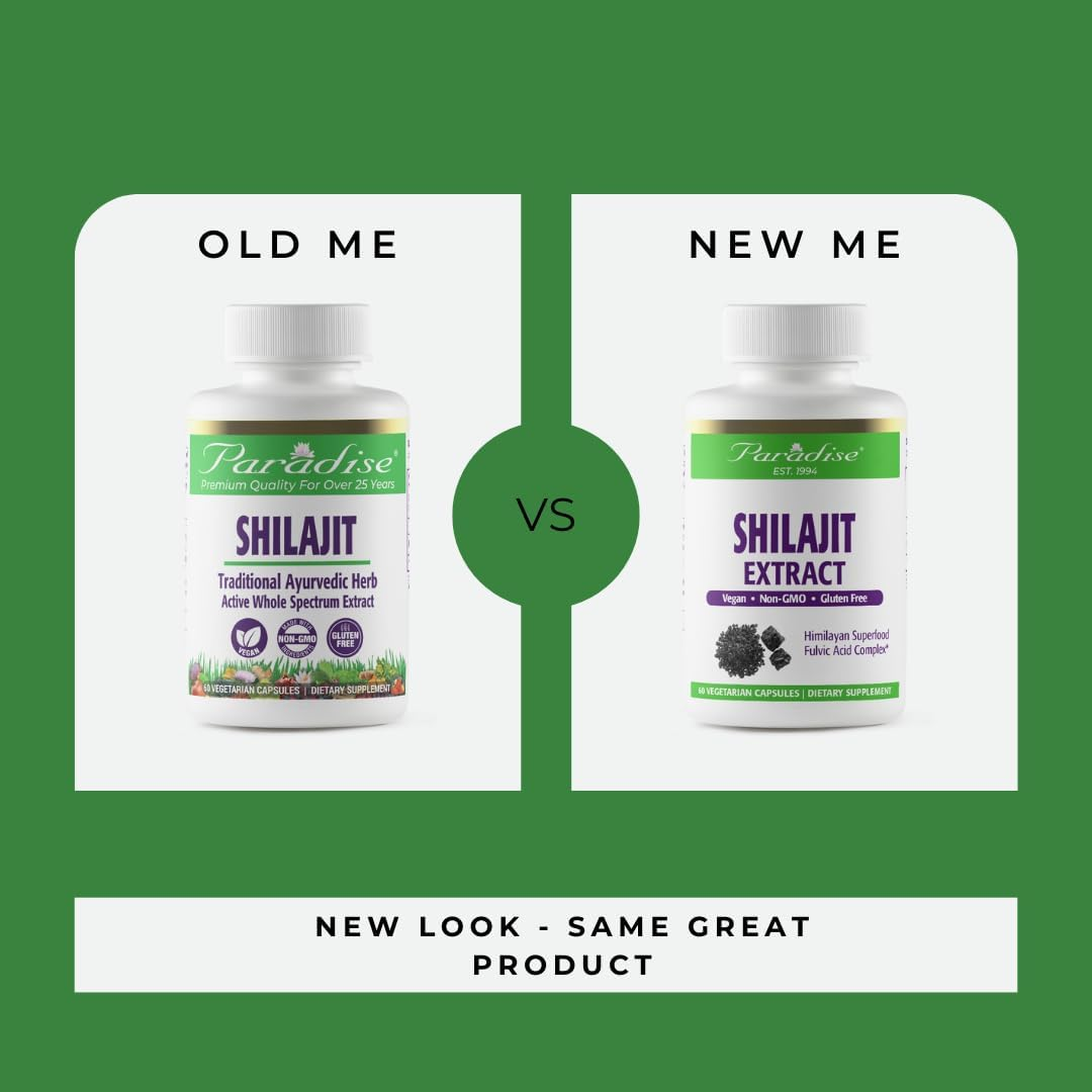 Paradise Herbs Vegetarian Capsules, Shilajit, 60 Count image number 2